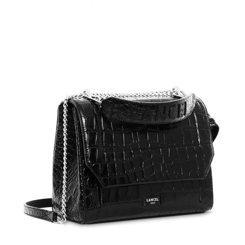 Lancel Ninon Flap Handtasche Damen Schwarz | LZQ8988NR