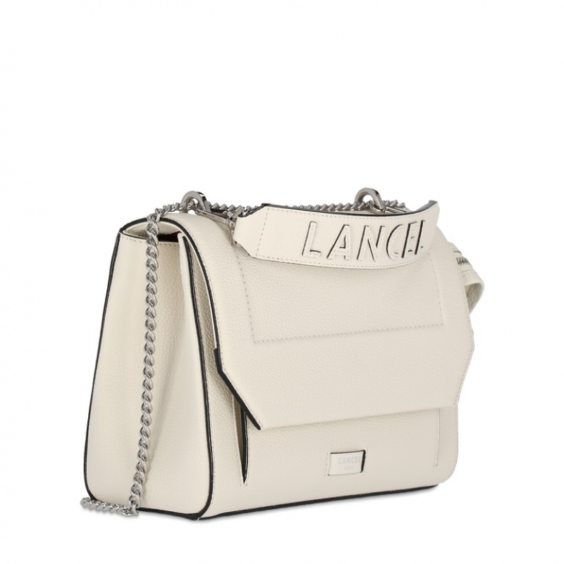 Lancel Ninon Flap Handtasche Damen Weiß | AEW4218RW