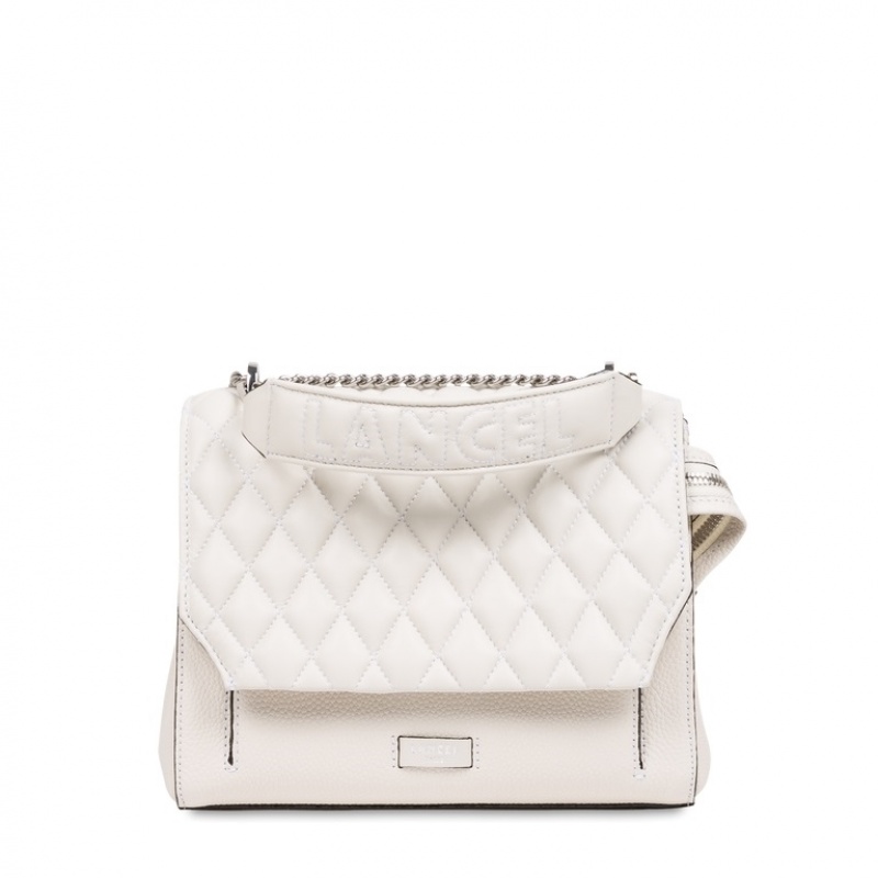 Lancel Ninon Flap Handtasche Damen Weiß | QMU6149RJ