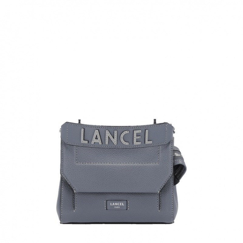 Lancel Ninon Flap Schultertaschen Damen Grau | XQZ162EI