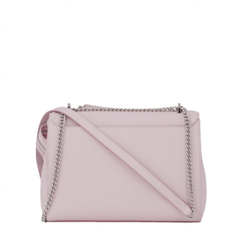 Lancel Ninon L Flap Schultertaschen Damen Rosa | RUU4498NW