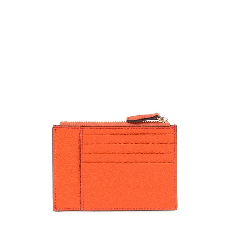 Lancel Ninon L Zipped Kartenhülle Damen Orange | RQA1977JT