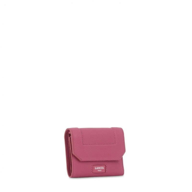 Lancel Ninon M Flap Compact Geldbörse Damen Rosa | RWT7760TW