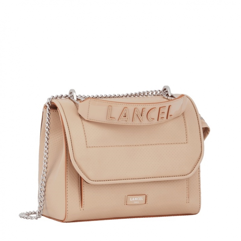 Lancel Ninon M Flap Schultertaschen Damen Braun | WLM4541KJ