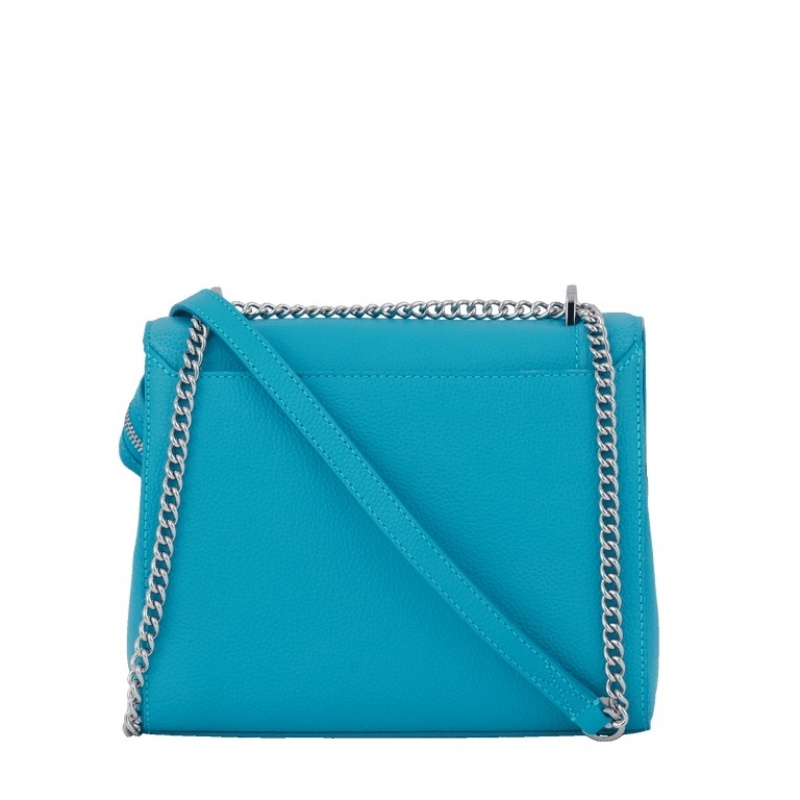 Lancel Ninon M Flap Schultertaschen Damen Blau | SGR69LI