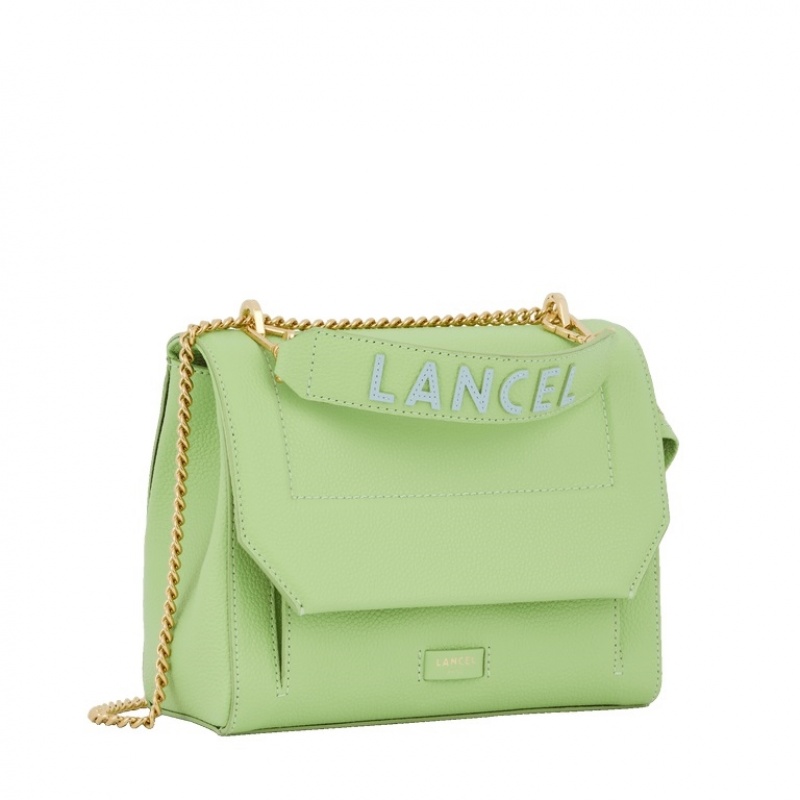 Lancel Ninon M Flap Schultertaschen Damen Blau | HAY623AZ