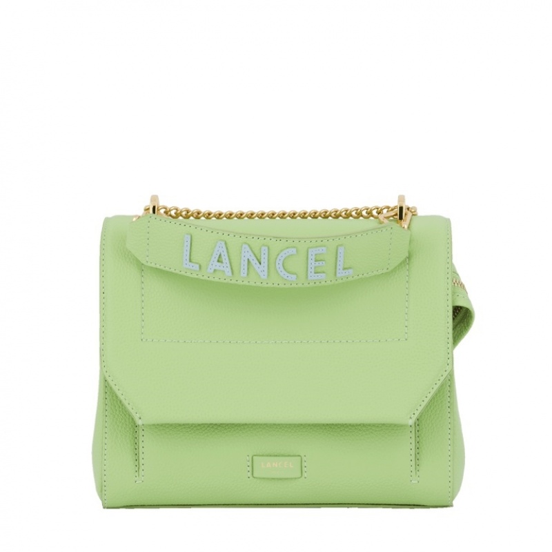 Lancel Ninon M Flap Schultertaschen Damen Blau | HAY623AZ