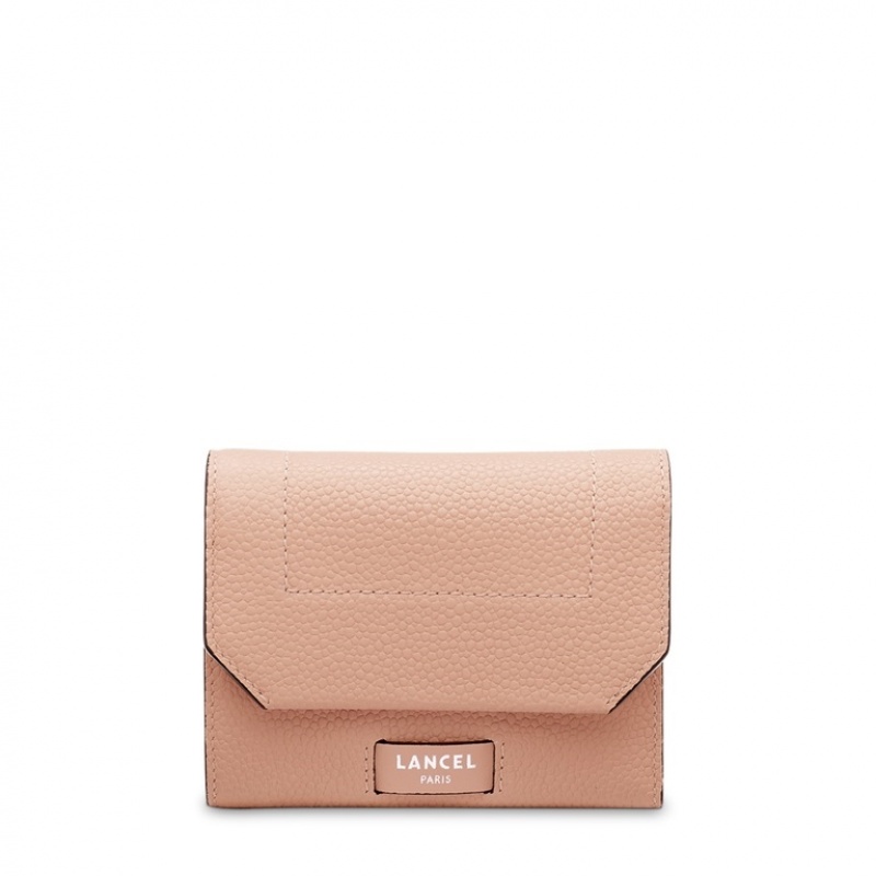 Lancel Ninon Medium Compact With Flap Geldbörse Damen Rosa | ZYG7117JW