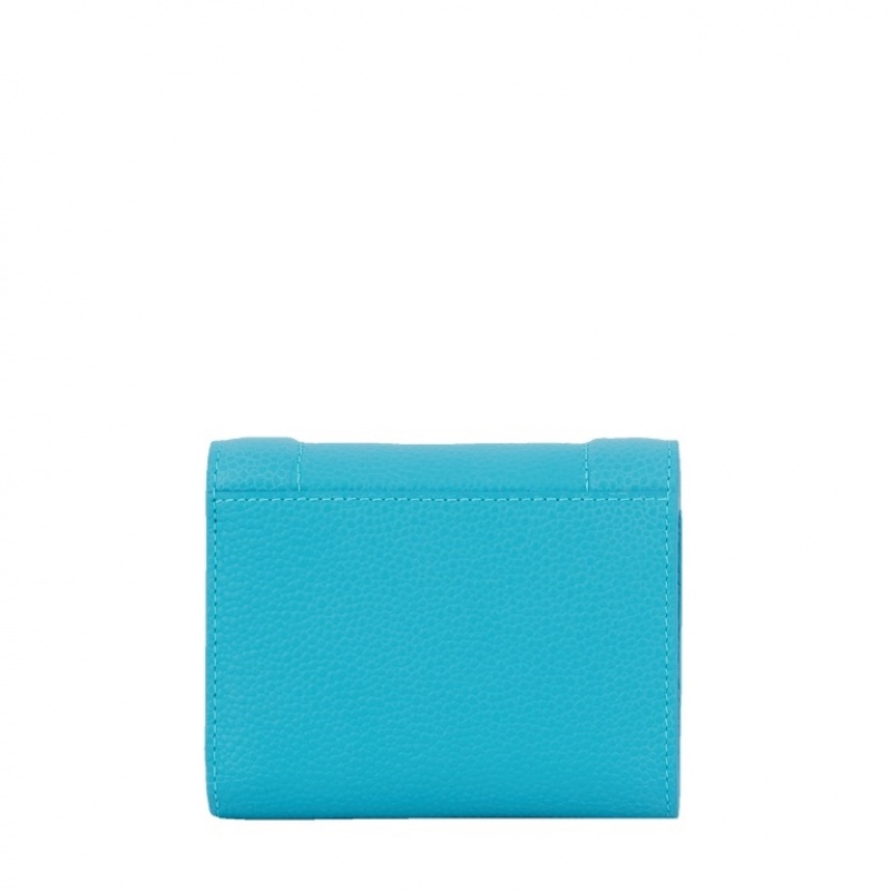 Lancel Ninon Medium Flap Compact Geldbörse Damen Blau | RSM2110SE