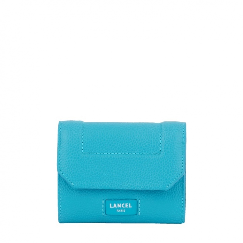 Lancel Ninon Medium Flap Compact Geldbörse Damen Blau | RSM2110SE