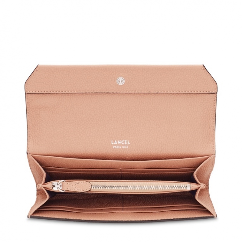 Lancel Ninon Medium With Flap Geldbörse Damen Rosa | RZQ6483HJ