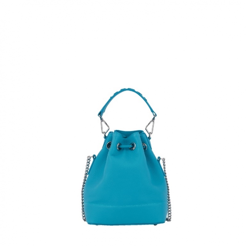 Lancel Ninon Mini Bucket Tasche Damen Blau | IDT5462QE