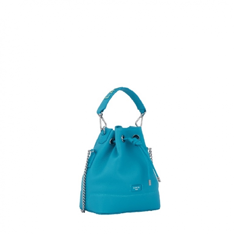 Lancel Ninon Mini Bucket Tasche Damen Blau | IDT5462QE