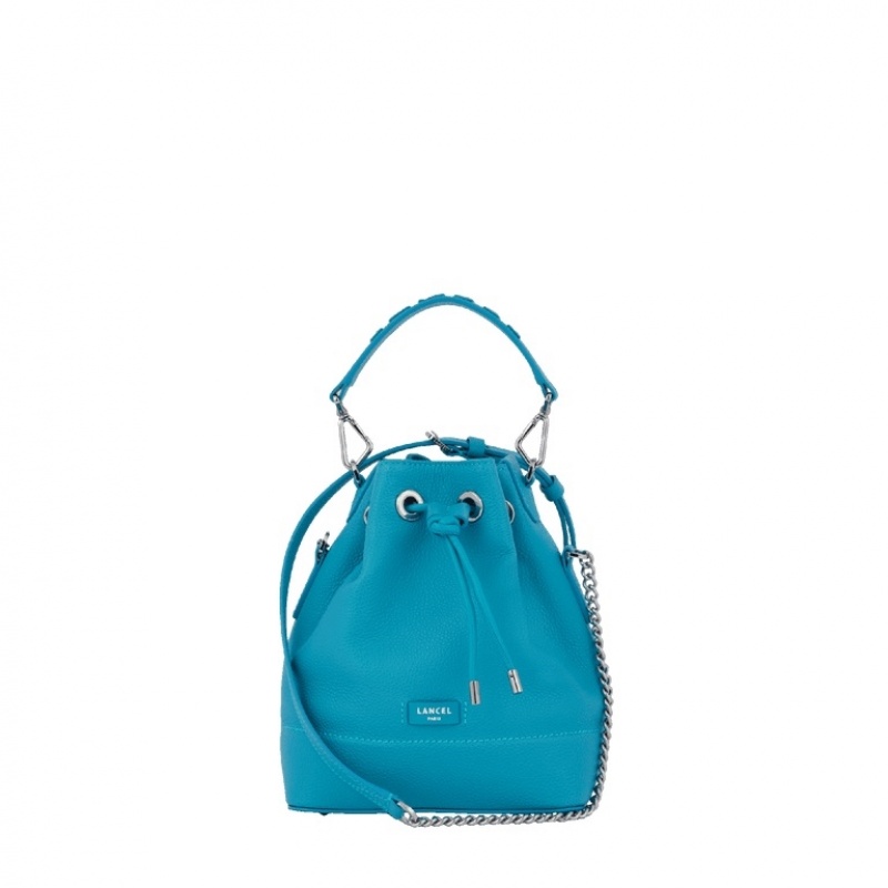 Lancel Ninon Mini Bucket Tasche Damen Blau | IDT5462QE