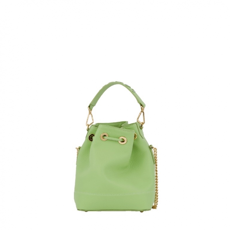 Lancel Ninon Mini Bucket Tasche Damen Grün | YVU199EE