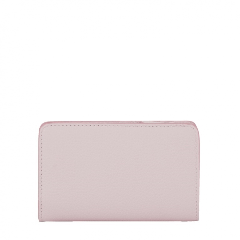 Lancel Ninon Rectangular Zip Compact Geldbörse Damen Rosa | ARV8918NB