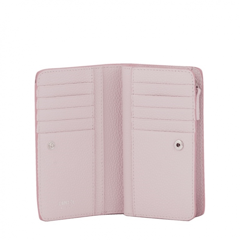 Lancel Ninon Rectangular Zip Compact Geldbörse Damen Rosa | ARV8918NB