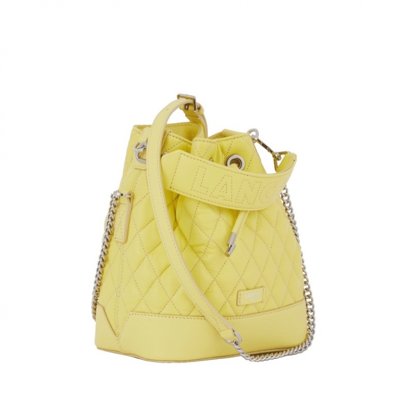 Lancel Ninon S Bucket Tasche Damen Gelb | UUV275JY