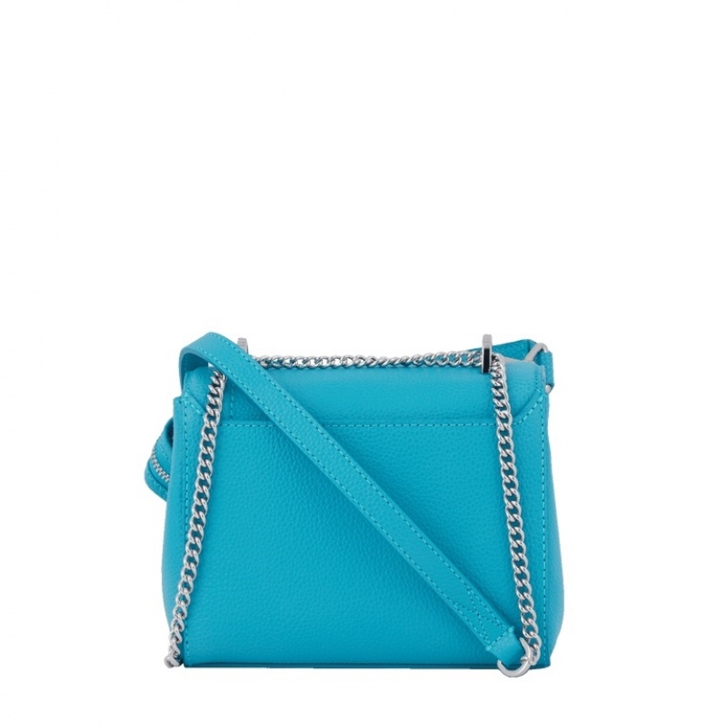 Lancel Ninon S Flap Schultertaschen Damen Blau | BJD5461JN