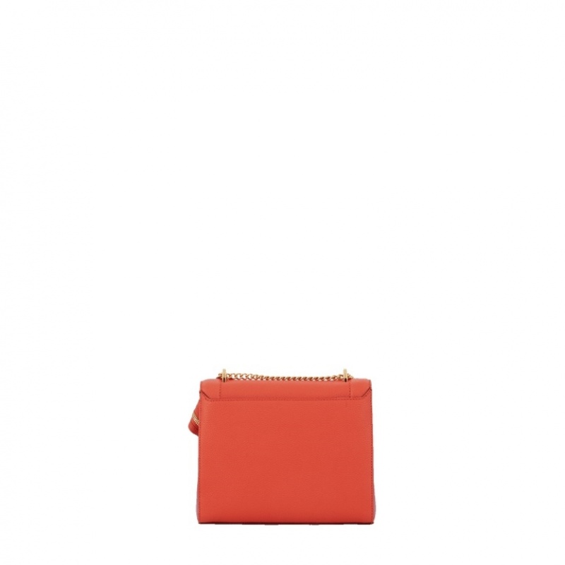 Lancel Ninon S Flap Schultertaschen Damen Orange | IJW8896SC