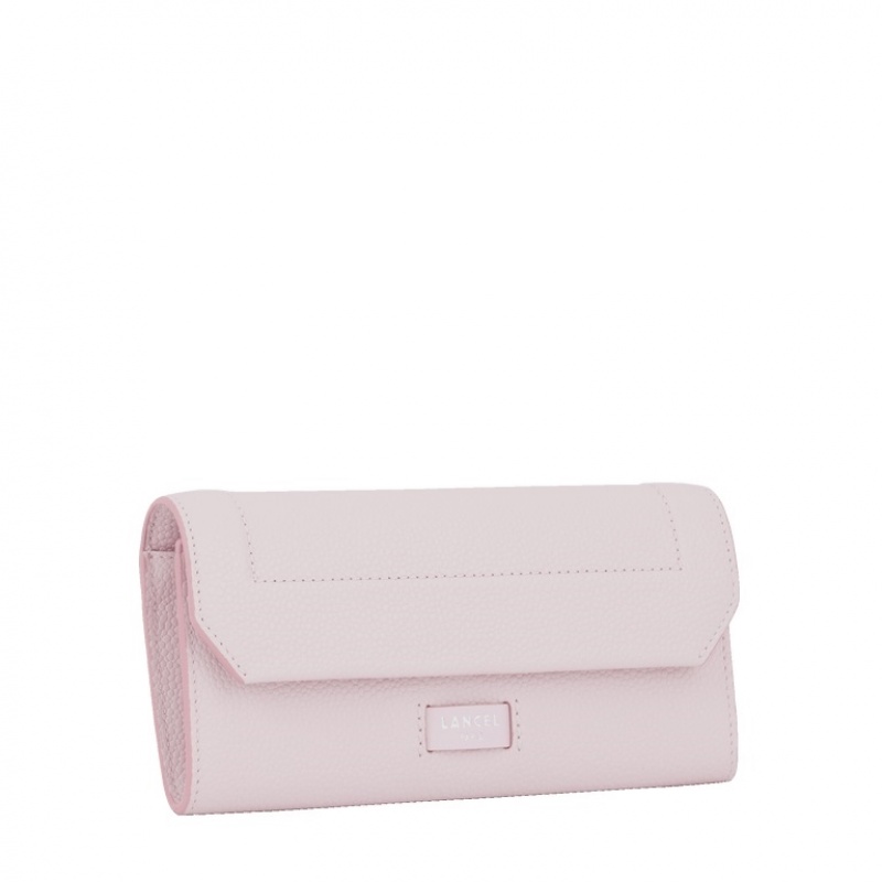 Lancel Ninon Slim Flap Geldbörse Damen Rosa | FTB5176GQ