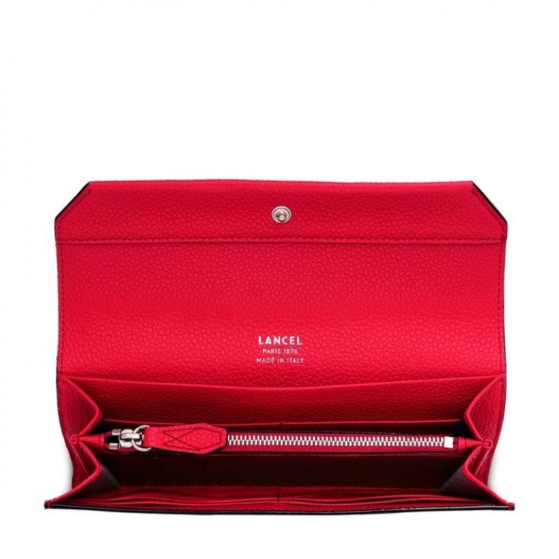 Lancel Ninon Slim With Flap Geldbörse Damen Rot | MWZ7862AW