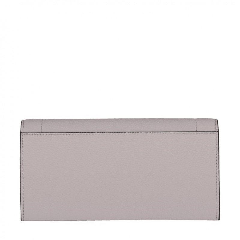 Lancel Ninon Slim With Flap Geldbörse Damen Grau | GET2821DF