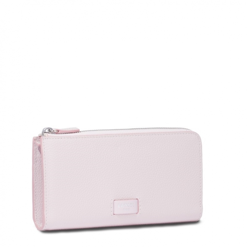 Lancel Ninon Slim Zip Geldbörse Damen Rosa | TZE3283PC