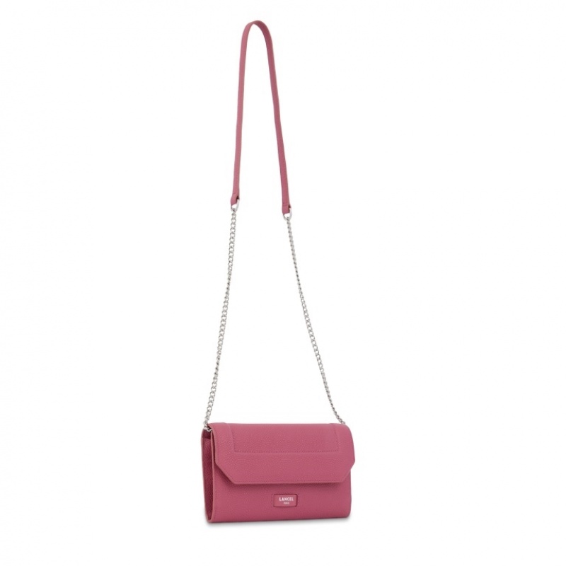 Lancel Ninon Wallet Chain Unterarmtasche-Taschen Damen Rosa | FKQ425AM