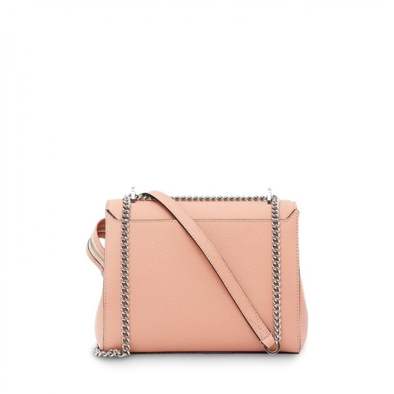 Lancel Ninon With Flap Schultertaschen Damen Rosa | MZI2883HU