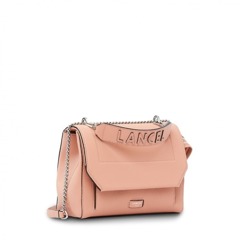 Lancel Ninon With Flap Schultertaschen Damen Rosa | MZI2883HU