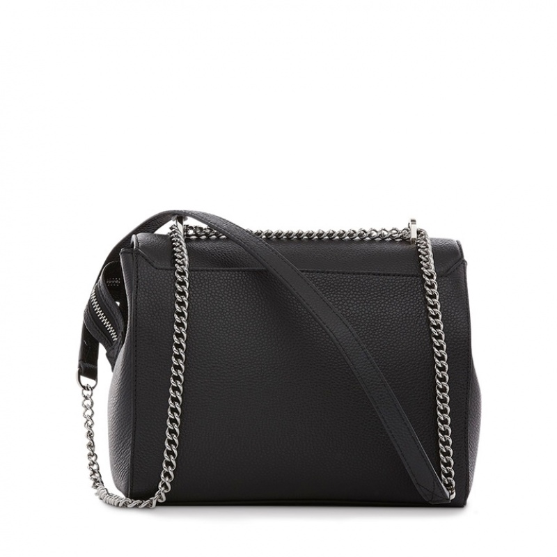 Lancel Ninon With Flap Schultertaschen Damen Schwarz | LCJ932IW