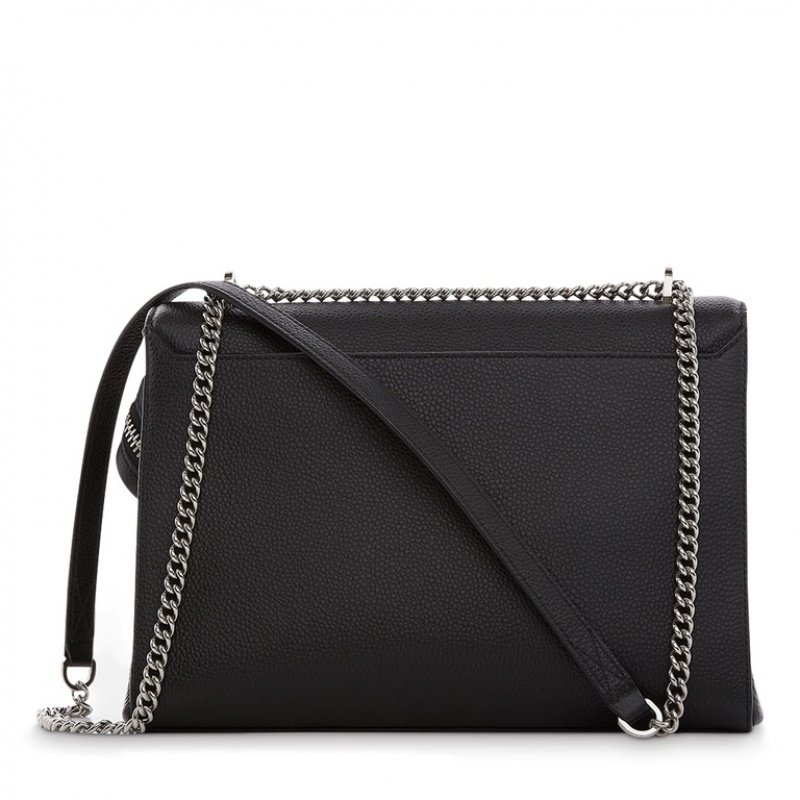 Lancel Ninon With Flap Schultertaschen Damen Schwarz | IGB477CW