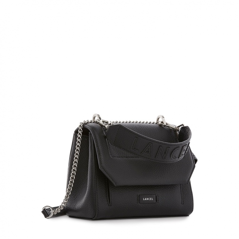 Lancel Ninon With Flap Schultertaschen Damen Schwarz | KWN5518ZA