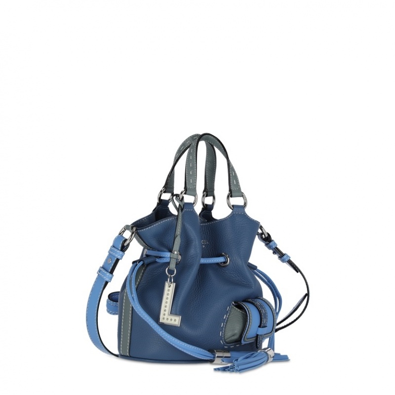 Lancel Premier Flirt Bucket Tasche Damen Blau | NSX4759DM