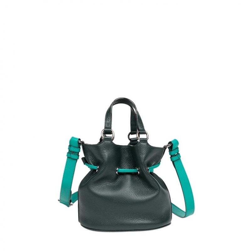 Lancel Premier Flirt Bucket Tasche Damen Dunkelgrün | GXI2111UM