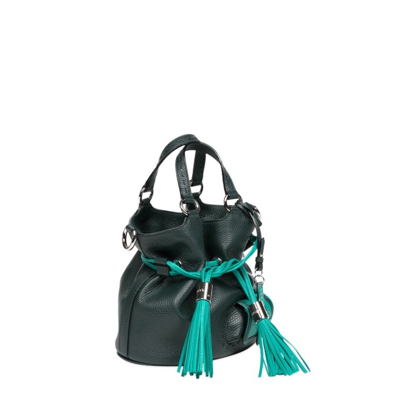 Lancel Premier Flirt Bucket Tasche Damen Dunkelgrün | GXI2111UM