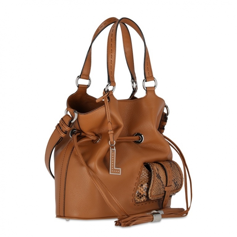 Lancel Premier Flirt Bucket Tasche Damen Braun | FMW11IF