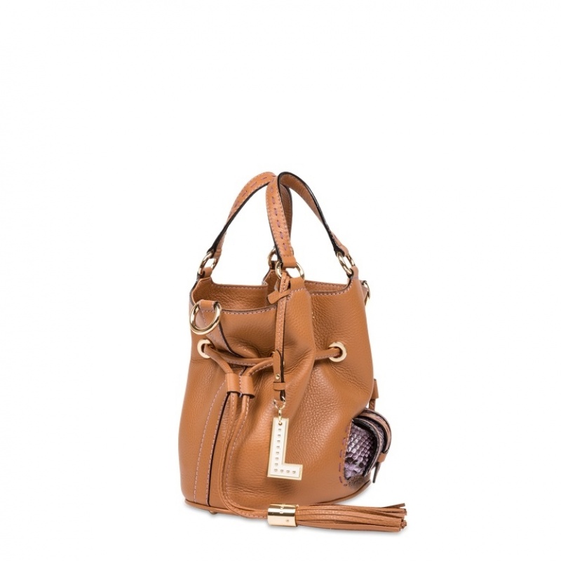 Lancel Premier Flirt Bucket Tasche Damen Braun | DDI3170SM