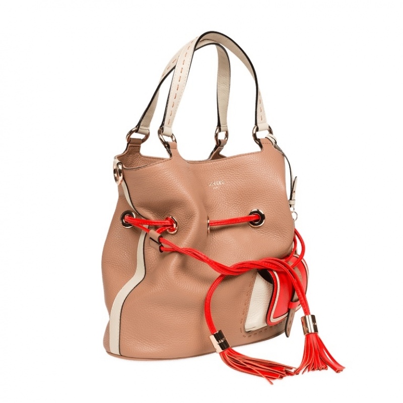 Lancel Premier Flirt Bucket Tasche Damen Braun Rot | ACM5797TB