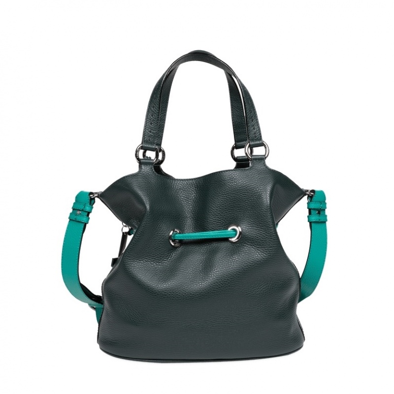 Lancel Premier Flirt Bucket Tasche Damen Dunkelgrün | WIX1532YR