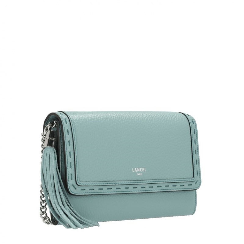 Lancel Premier Flirt Chain Wallet Unterarmtasche-Taschen Damen Blau | MNZ8543IK