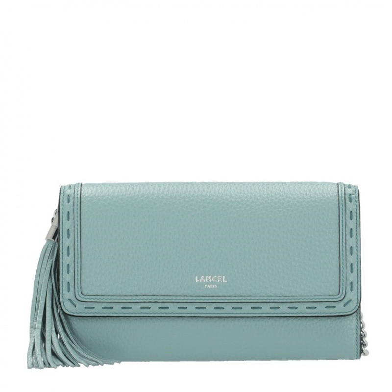 Lancel Premier Flirt Chain Wallet Unterarmtasche-Taschen Damen Blau | MNZ8543IK