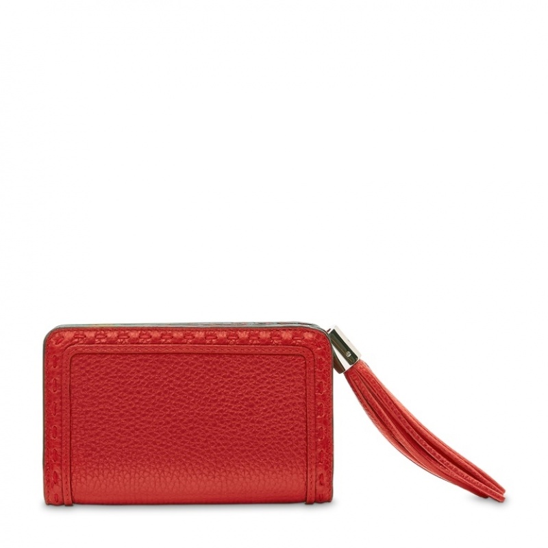 Lancel Premier Flirt Compact Rectangular Zipped Geldbörse Damen Rot | UND6516EK