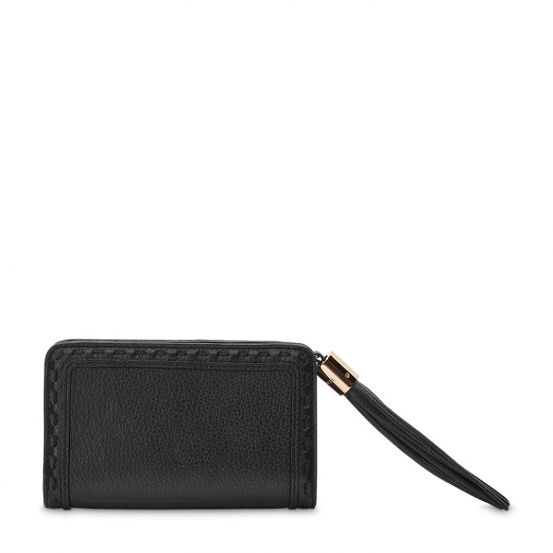 Lancel Premier Flirt Compact Rectangular Zipped Geldbörse Damen Schwarz | VMT1090LE