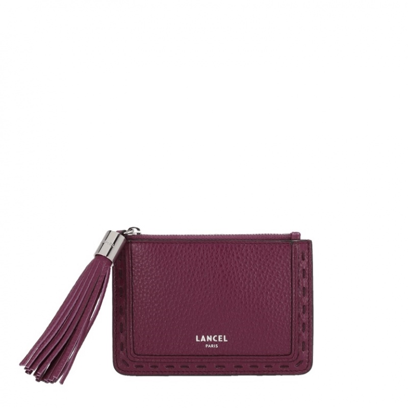 Lancel Premier Flirt L Zip Kartenhülle Damen Lila | LOS788ZY