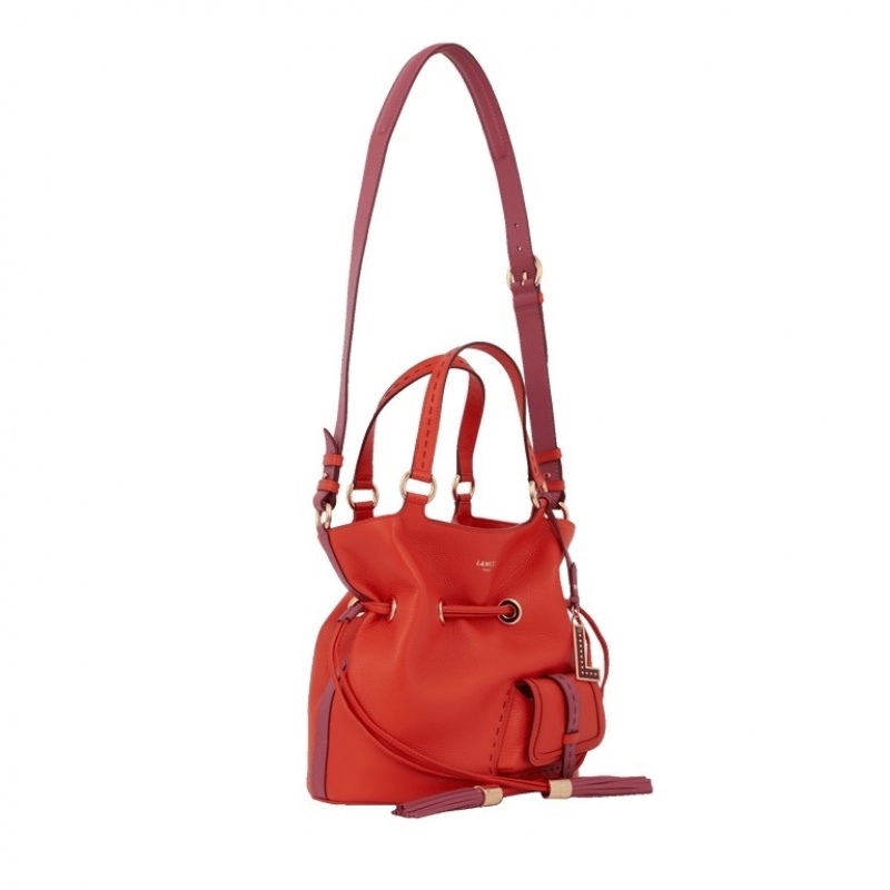 Lancel Premier Flirt M Bucket Tasche Damen Orange | WQB3591KB