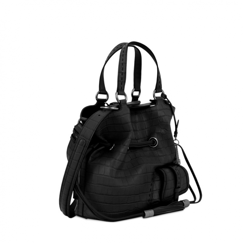 Lancel Premier Flirt M Bucket Tasche Damen Schwarz | VUY4349BZ