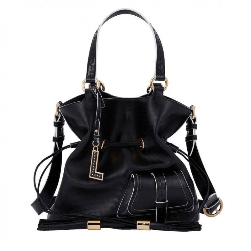 Lancel Premier Flirt M Bucket Tasche Damen Schwarz | JNA183FK