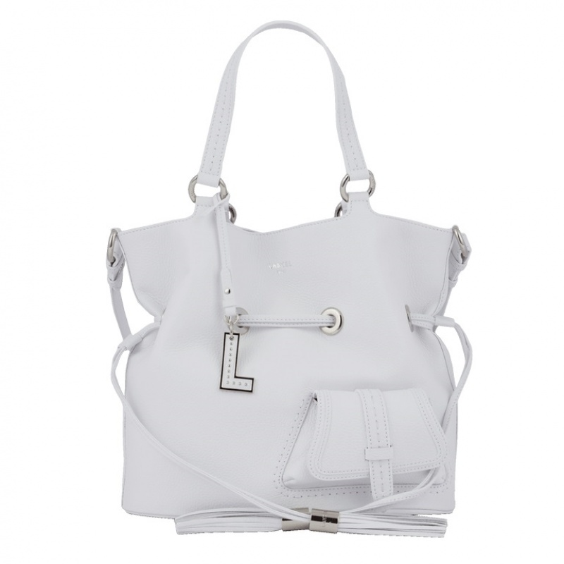 Lancel Premier Flirt M Bucket Tasche Damen Weiß | URK153TC